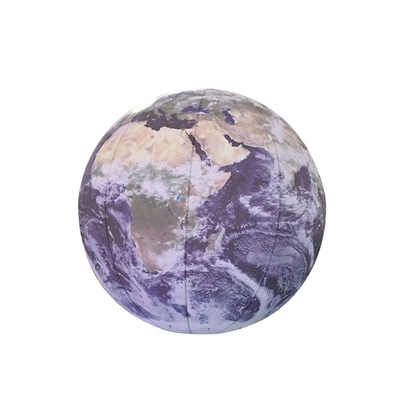PVC personalizado tamaño nueve decoración del planeta 3 M tierra inflable con LED en el interior para la venta de eventos