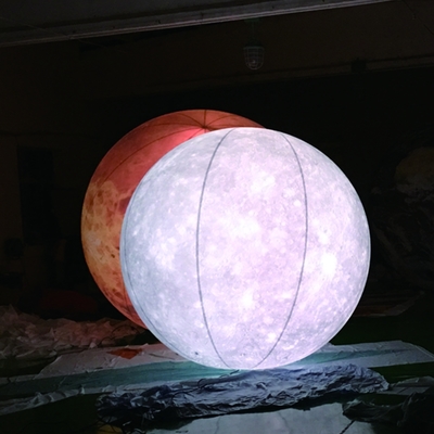 Balón inflables gigantesco bandera de globo de helio volante globo de bandera inflables con luz LED