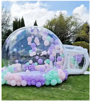Venta caliente Acampada al aire libre Fiesta de bodas Transparente PVC inflada tienda de burbujas para niños
