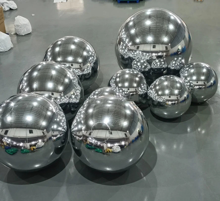 Gran Brillante Camaleón Balón Espejo Balón Plata PVC Balón Inflable de Navidad Para Decorar Festivales