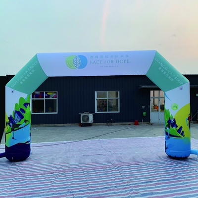 Enormes anuncios al aire libre arco inflable para el evento arco convex inflable