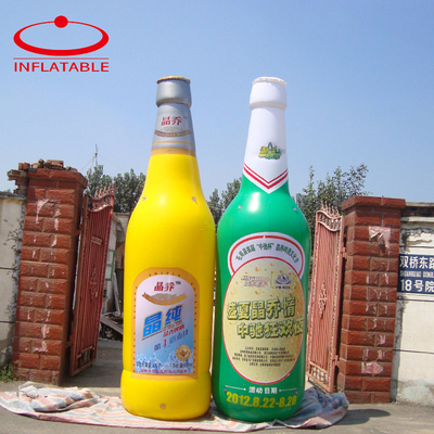 Precio barato promocional inflables tazas de cerveza gigantes personalizadas inflables botellas publicitarias réplicas