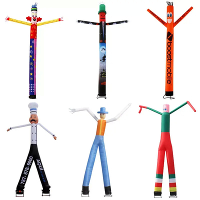 Publicidad personalizada Hombre del tubo Deportes al aire libre payaso inflable Publicidad Sky Air Dancer inflable