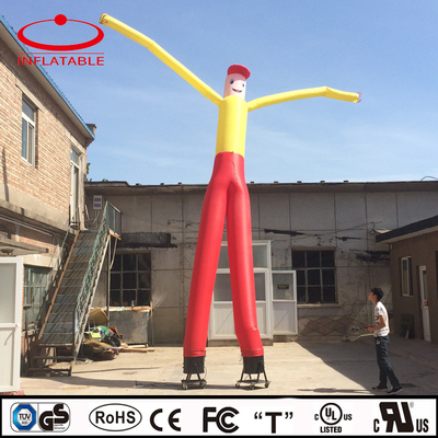 Material de Oxford Danzante de aire de piernas dobles Inflable Certificado CE