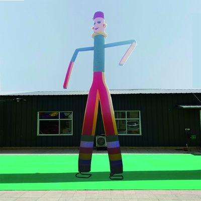 Muñeco de mano dibujo animado bailarín de aire globo de aire inflable ondeando