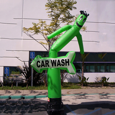 Bailador de aire inflable de PVC agitando la llama hombre del tubo de publicidad inflable