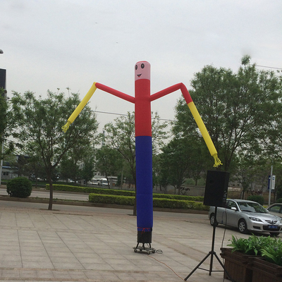 Bailador de aire inflable de PVC agitando la llama hombre del tubo de publicidad inflable