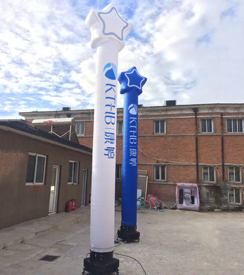 Bailador de aire inflable de PVC agitando la llama hombre del tubo de publicidad inflable