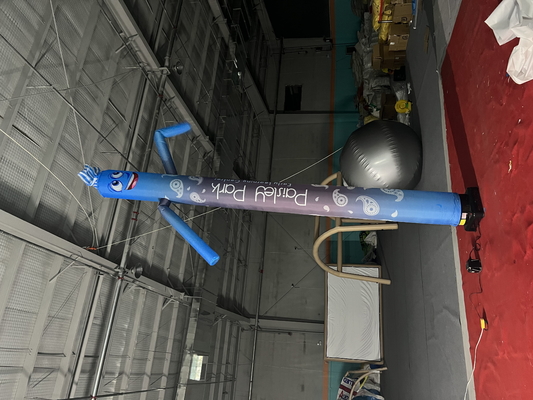 dibujos animados inflables hombre que agita al aire libre bailarín del cielo globo personalizado