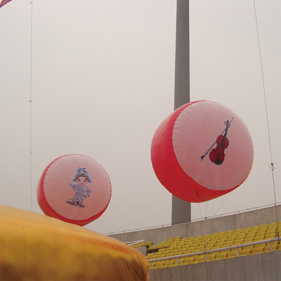 Cubo de luz de techo globo cuadrado inflable para publicidad comercial en bancos
