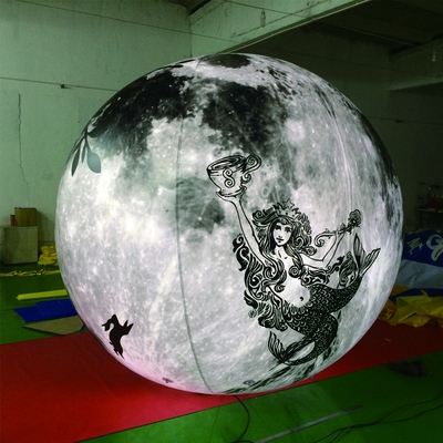Tejido de PVC Publicidad sellada Globos inflables del planeta Marte