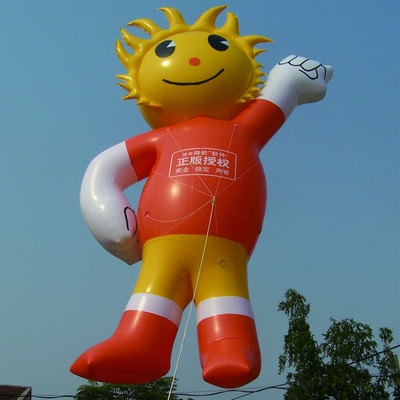 Venta caliente de PVC gigante globo de helio inflable PVC blanco con logotipo y luz LED