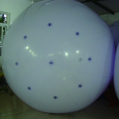 Cambio de color globo de helio gigante, iluminación globo inflable para publicidad