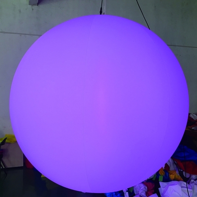 Cambio de color globo de helio gigante, iluminación globo inflable para publicidad