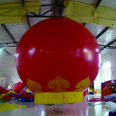 Balón volante de helio inflable de PVC sellado por aire con logotipo para publicidad