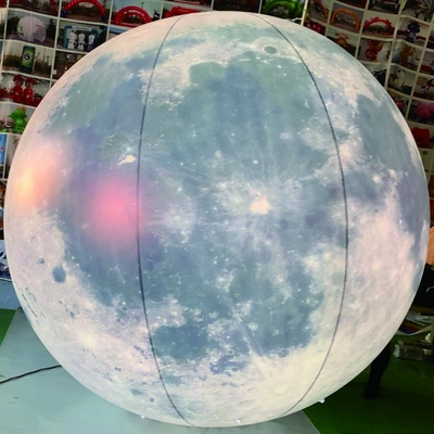 Iluminación atractiva planetas inflables / PVC inflables LED colgando globos de impresión completa para la decoración