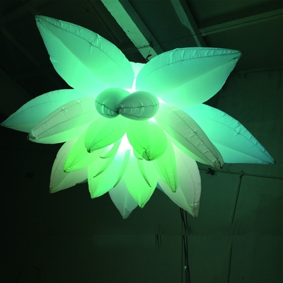 Iluminación atractiva planetas inflables / PVC inflables LED colgando globos de impresión completa para la decoración