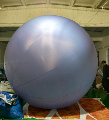 Venta caliente globo de helio inflable PVC blanco con logotipo y luz LED