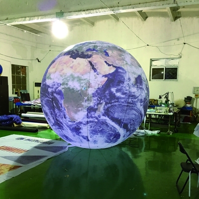 Balón inflables gigantesco bandera de globo de helio volante globo de bandera inflables con luz LED