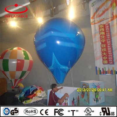 Personalización de forma de gota gigante globo inflable publicidad iluminación inflable globo de helio de PVC