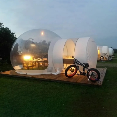Lujosa tienda de iglu con cúpula, tienda de burbujas inflable, alquiler de fiesta, casa de globos.