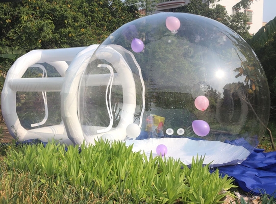 Tienda de burbujas inflable Tienda de cúpula de iglú transparente PVC Globo claro Casa de burbujas inflable para fiesta de bodas al aire libre