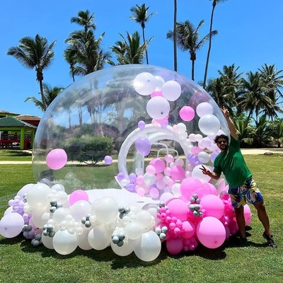 Tienda de burbujas inflable Tienda de cúpula de iglú transparente PVC Globo claro Casa de burbujas inflable para fiesta de bodas al aire libre