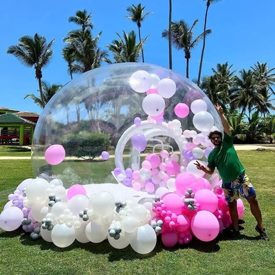 Fiesta al aire libre Inflable Transparente Tienda de iglú alquiler clara Cúpula de burbujas Tienda de burbujas inflables Casa de globos para niños