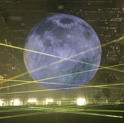 Venta caliente de luces gigantes inflables con bola de luna