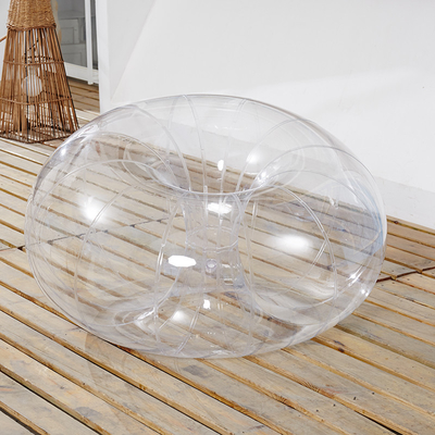 0Sofá de globo transparente de material PVC de 0,2 mm 1m para niños que juegan en la hierba o se sientan