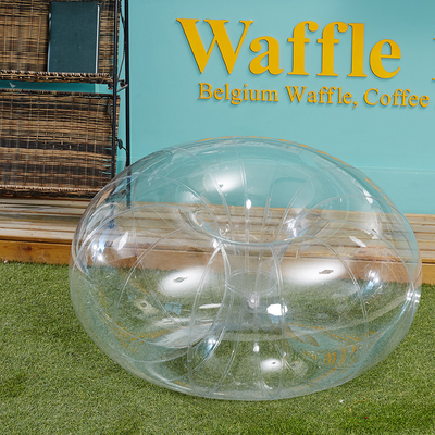 0Sofá de globo transparente de material PVC de 0,2 mm 1m para niños que juegan en la hierba o se sientan
