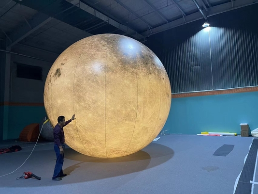 Por mayor Gran Luna Inflable Gigante Planeta Balón Balón Salto Luna Inflable con LED