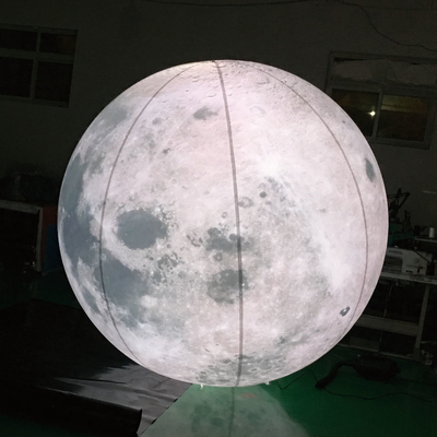 Logotipo personalizado Balón inflables gigantesco vuelo de luz LED de helio Balón de bandera inflables