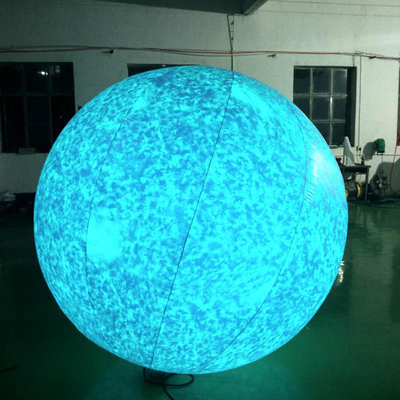 Logotipo personalizado de gran tamaño de publicidad modelo inflable luz LED globo lunar inflable para la decoración