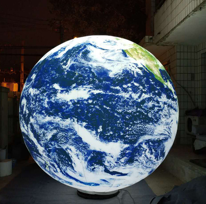 Logotipo personalizado de gran tamaño de publicidad modelo inflable luz LED globo lunar inflable para la decoración