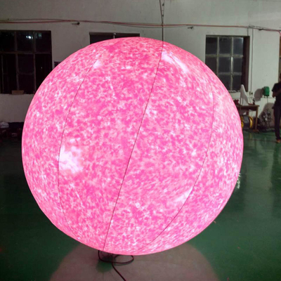 Logotipo personalizado de gran tamaño de publicidad modelo inflable luz LED globo lunar inflable para la decoración
