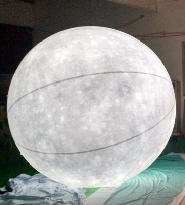 Logotipo personalizado de gran tamaño de publicidad modelo inflable luz LED globo lunar inflable para la decoración