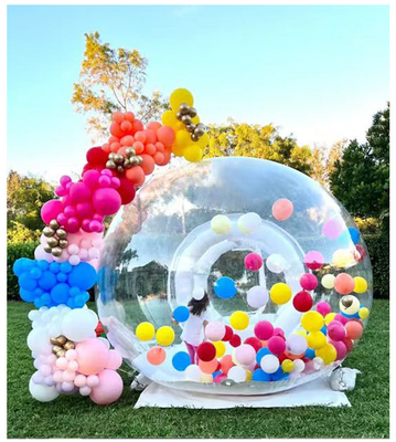 Venta caliente Acampada al aire libre Fiesta de bodas Transparente PVC inflada tienda de burbujas para niños
