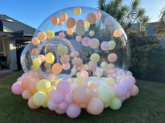 Venta caliente Acampada al aire libre Fiesta de bodas Transparente PVC inflada tienda de burbujas para niños