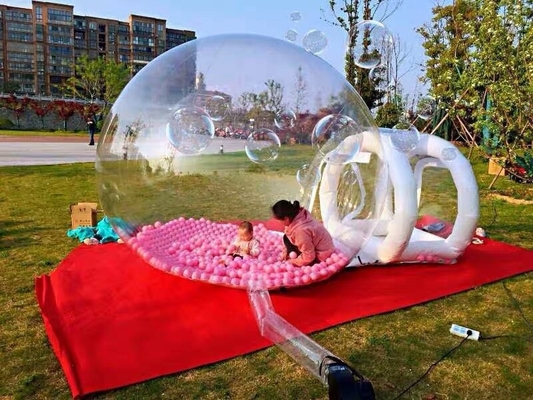 Venta caliente Acampada al aire libre Fiesta de bodas Transparente PVC inflada tienda de burbujas para niños