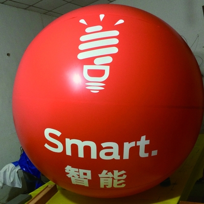 Flashing inflables de helio a prueba de agua led luz luna planeta globo con palos para la fiesta de Navidad decoraciones de eventos