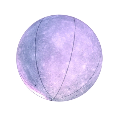 Modelo de luna inflable de publicidad gigante con luz led / globo lunar inflable grande para decoración