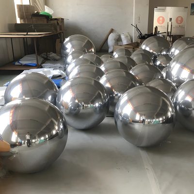 Bolas metálicas inflables decorativas Bolas de espejo inflables Balones metálicos grandes y brillantes Bolas inflables gigantes