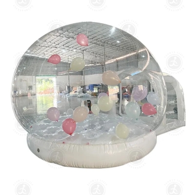 Nuevo estilo inflables pabellón tienda de burbujas NiñosCasa de saltoCúpula de burbujas con vuelo de globo
