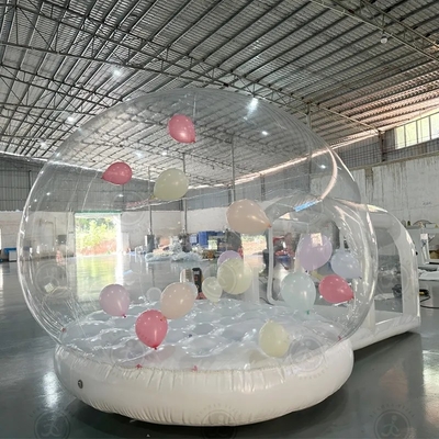 Nuevo estilo inflables pabellón tienda de burbujas NiñosCasa de saltoCúpula de burbujas con vuelo de globo