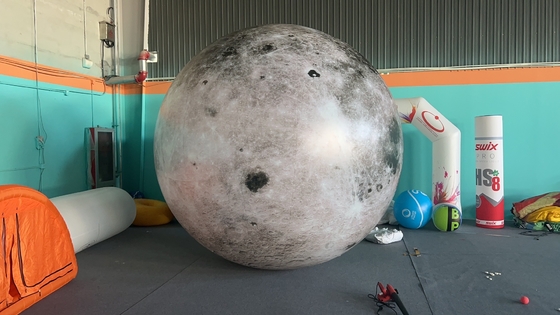 Venta caliente de PVC gigante globo de helio inflable PVC blanco con logotipo y luz LED