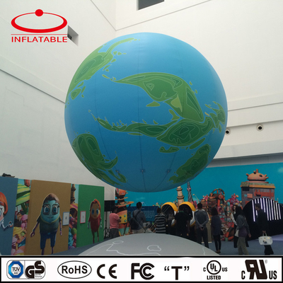 Balón volante de helio inflable de PVC sellado por aire con logotipo para publicidad