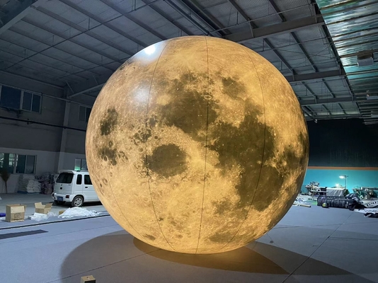 Diseño de moda de venta caliente sistema solar de gran led inflables planetas colgantes