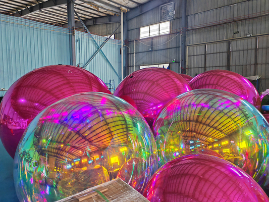 Eventos Premium Características de globo de alto brillo Bola de espejo inflable para ambientes sofisticados