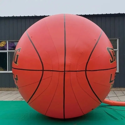 Publicidad de baloncesto con soplador inflable flotante PVC hermético inflable de 2 m globo publicitario